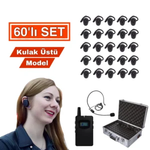 Kulak Üstü Tur Rehber Sistemi 60'lı Set