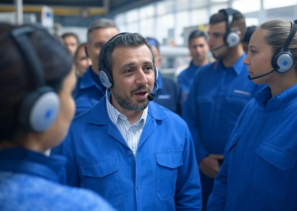 Fabrika Gezi kulaklık tur rehber sistemi