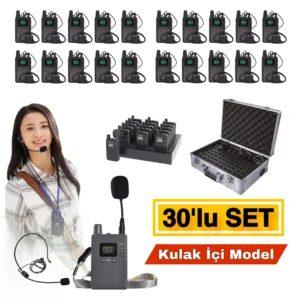 Tur Rehber Kulaklık Sistemi 30’lu Set